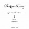 Single string black nylon Mi 1 .024 guitare Brahms