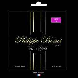 Jeu guitare classique Rose Gold nylon Titane Tension forte